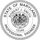 Maryland Professional Engineer Seal